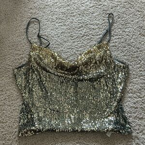 Free People Sequin Top